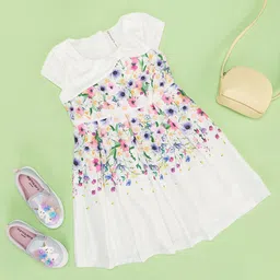 Pantaloons Junior Floral Print Fit & Flare Dress-picture-20