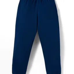 Pine Kids Single Jersey Knit Half Sleeves T-Shirt and Joggers Set with Skate Jam Text Print - Yellow & Navy Blue image 5