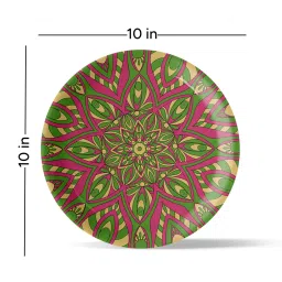 Nestroots Balance & Harmony Mandala Multicolour Porcelain¿Decorative Wall Plate image 3