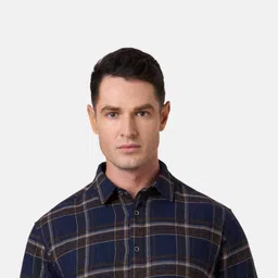 Pepe Jeans Men Classic Fit Tartan Checked Spread Collar Cotton Casual Shirt image 2