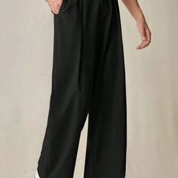 Next One Men Smart Loose Fit Easy Wash Pleated Korean Trousers-picture-12