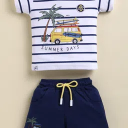 UNO KIDS Boys Printed T-shirt with Shorts image 2