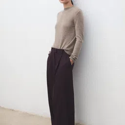 MANGO High Neck Lurex Knitted Pullover image 4