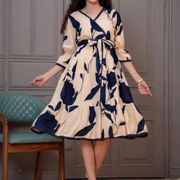 OH MI DIOS Women Geometric Print A-Line Dress-picture-15