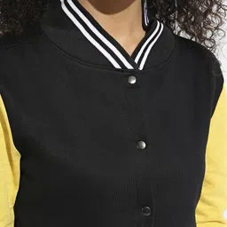 Campus Sutra Women Colourblocked Lightweight Bomber Jacket image 3