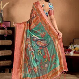 AAVEE Ethnic Motifs Silk Blend Designer Mysore Silk Saree image 4