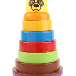 toyfun Fair Bear Shaped Stack Toy Multicolor - 7 Piece image 2