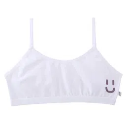 Plan B Pack Of 3 Smiley Printed Training Bras - White Cream & Beige image 3