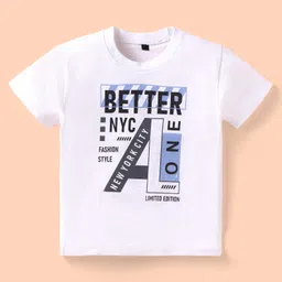 Rikidoos Full Sleeves Striped & Checked Jacket With Typography Printed Tee & Pant - Grey & White image 2