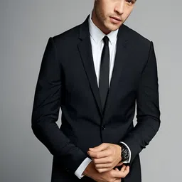 VK Global Notched Lapel Single Breasted Cotton Blazer-picture-11