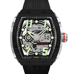 NUBEO Men Brass Dial & Straps Analogue Automatic Motion Powered Watch NB-6063-01-picture-16