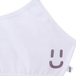 Plan B Pack Of 3 Smiley Printed Training Bras - White Cream & Beige image 5