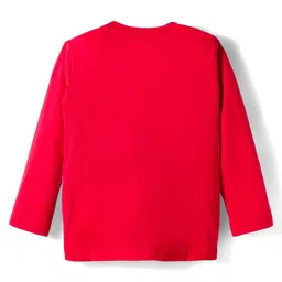 Babyhug Marvel Single Jersey Knit Full Sleeves Night Suit with Spider-Man Graphic - Red image 3