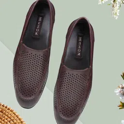 EZOK Men Leather Loafers-image-60