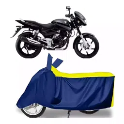 Auto Pearl Bike Cover for Bajaj Pulsar 180 DTS-i (Yellow & Blue)-picture-32