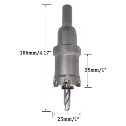FLAMINGO ENTERPRISE Heavy-Duty Carbide Hole Saw Cutter Kit TCT & SS 25 mm Masonry Bits Type, FM-206 image 2
