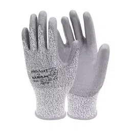 Karam PU Cut Resistant Gloves Grey Color, L Size, HS41(L) (Pack of 1 Pair)-picture-16