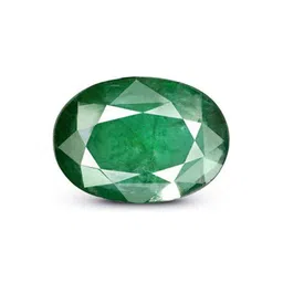 RRVGEM Silver Plated Adjustable Emerald Ring image 2