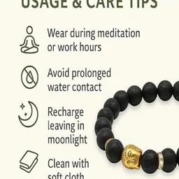 epsaa Money Magnet Bracelet, Natural Gemstone Unisex Bracelet for Men and Women Meditation Yoga Energy image 4
