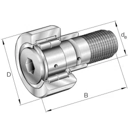 INA Yoke Type Track Roller , 62 mm OD, NUKRE62-A-picture-10