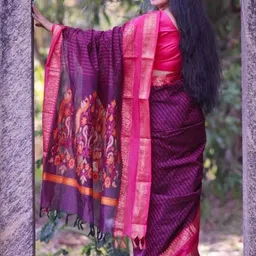 Moda Rapido Ethnic Motifs Zari Art Silk Banarasi Saree image 3