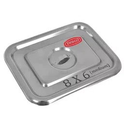 DESCO Stainless Steel Dressing Drum, Instrument Tray and Kidney Tray with Lid, HHIT123 (Combo of 4) image 3
