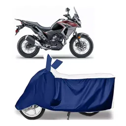 Auto Pearl Two Wheeler Cover for Kawasaki Versys X 300 - White, Blue-picture-45