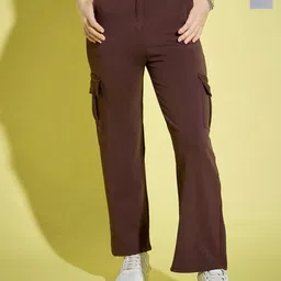 DIMPY GARMENTS Women Relaxed High-Rise Cargos Trousers-picture-27