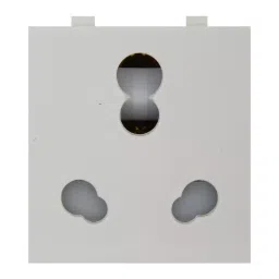 HOSPER 16 A 2 Module Modular Socket with Shutter Magic Load Safe, R14A image 3