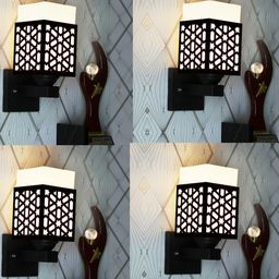 Gojeeva Brown Wood Square Wall Lamps-picture-45