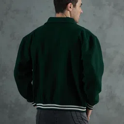 FUGAZEE Men Varsity Jacket with Embroidered image 2