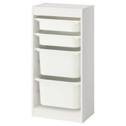 ikea trofast Storage combination with boxes, white/white, 46x30x95 cm-picture-10