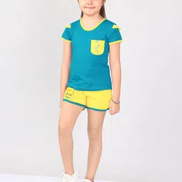 Naughty Ninos Girls Embroidered T-shirt with Shorts-picture-19