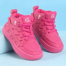 Babyoye Solid Color Slip On Casual Shoes - Pink-picture-33