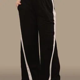 CLOTHINK INDIA Women Relaxed Straight Leg Flat-Front Cotton Trouser-image-60