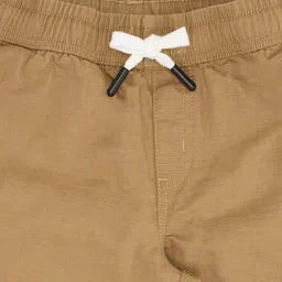 Pantaloons Junior 100% Cotton Woven Solid Shorts - Khaki image 3