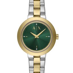 Armani Exchange Women Embellished Dial & Stainless Steel Straps Analogue Watch AX5176-picture-21