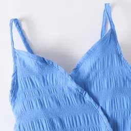 Kookie Kids Sleeveless Jumpsuit Solid Colour - Blue image 5