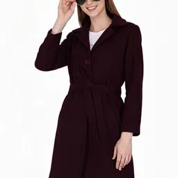 FELLAMO Single-Breasted Notched Lapel Trench Coats image 2