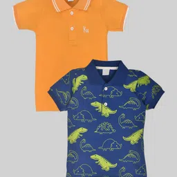 BAESD Boys 2 Printed Polo Collar Tropical T-shirt-picture-34