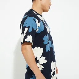 max Floral Printed Round Neck Short Sleeves Cotton Regular Fit T-Shirt image 2