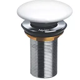 Aquieen 32 mm Brass Silver Full Threaded Pop Up Waste Coupling Each of 1 Piece-image-62