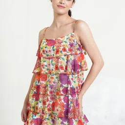 MILOST Women Georgette Fit and Flare Dresses-image-87