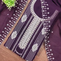 Maroosh Embroidered Silk Chiffon Unstitched Dress Material-picture-52