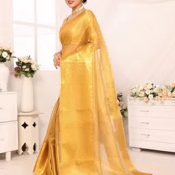 KALINI Woven Design Zari Tissue Banarasi Saree image 2