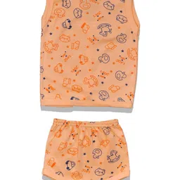 HUXX Unisex Kids Printed Pure Cotton Top With Shorts image 2