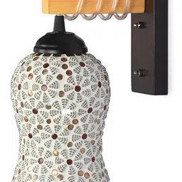 1ST TIME Multicoloured Colourblocked Wood Contemporary Rectangle Shaped Wall Lamp-picture-17