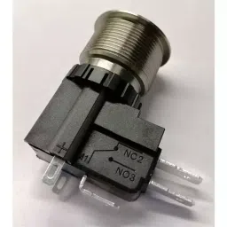 RS PRO Illuminated Push Button Switch 22.2 mm Cutout SPDT White LED 250 / 125 V AC, 1758747 image 3
