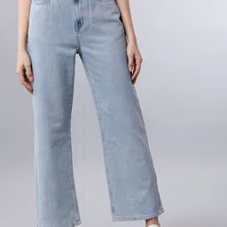 Tokyo Talkies Women Flared High-Rise Jeans-image-74