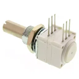 Vishay Panel Mount, Through Hole Rotary Potentiometer 500 mW Power 1 kΩ Resistance Pin Terminal, 14820F0GJSX13102KA image 3